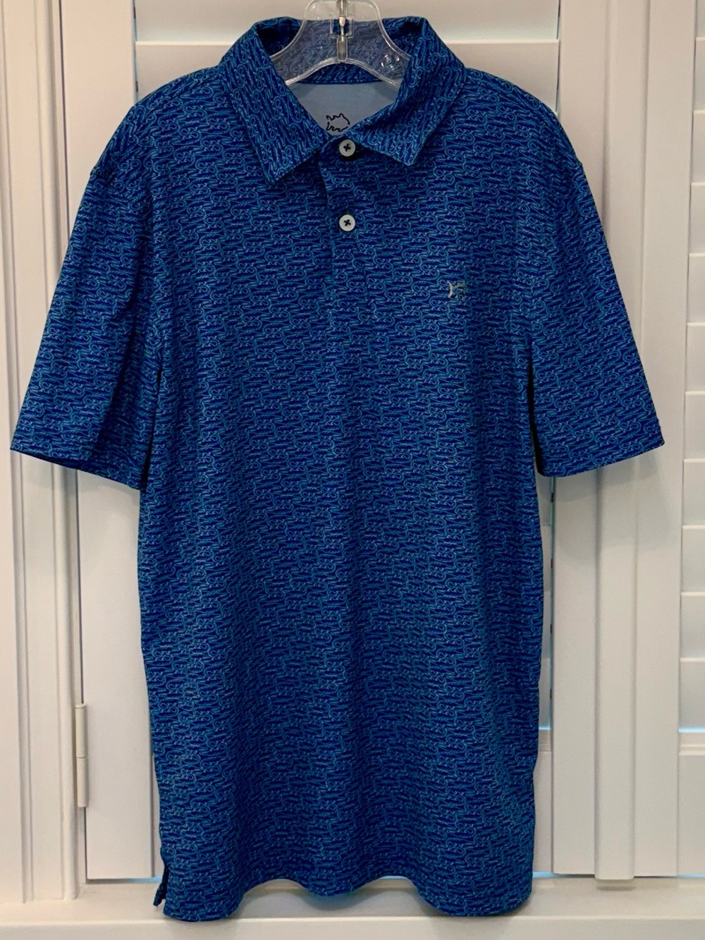 Southern Tide Boys Blue Short-Sleeve Polo